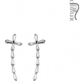 Серьги-перевертыши TATIC EL-19 с фианитами