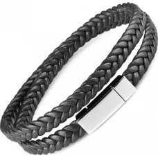 Кожаный браслет-намотка мужской Everiot BC-MJ-1774 с магнитным замком