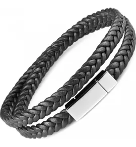 Кожаный браслет-намотка мужской Everiot BC-MJ-1774 с магнитным замком