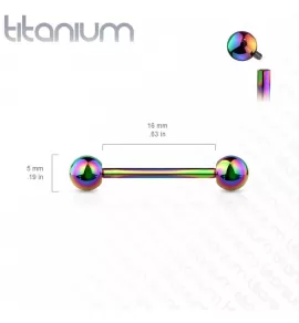 Штанга из титана с внутренней резьбой Pirslab TIBT-RD для разных видов пирсинга