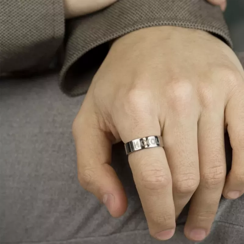 Кольцо из стали TATIC RSS-7534 с прикольной надписью