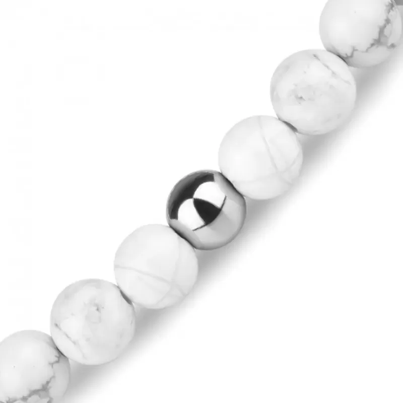 Женский браслет Everiot Select LNS-8030 из белого кахолонга