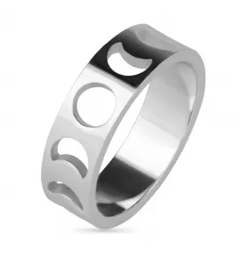 Женское кольцо из ювелирной стали TATIC RSS-8008, фазы Луны