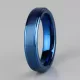 Кольцо из карбида вольфрама INFY --R-TG-0023 синее матовое
