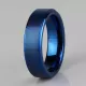 Кольцо из карбида вольфрама INFY --R-TG-0023 синее матовое