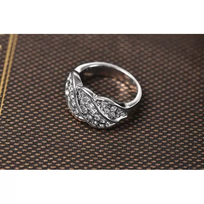 Кольцо ROZI RG-37320 плетение с фианитами