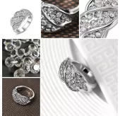 Кольцо ROZI RG-37320 плетение с фианитами