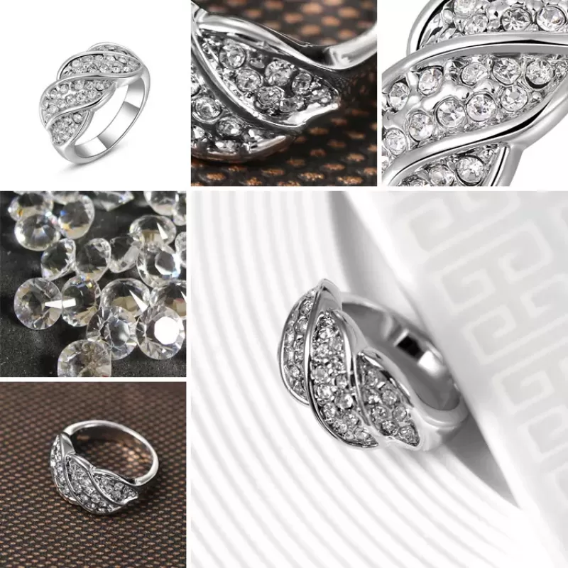 Кольцо ROZI RG-37320 плетение с фианитами