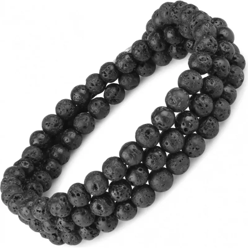 Браслет Everiot Select LNS-8006 из лавы (базальта)