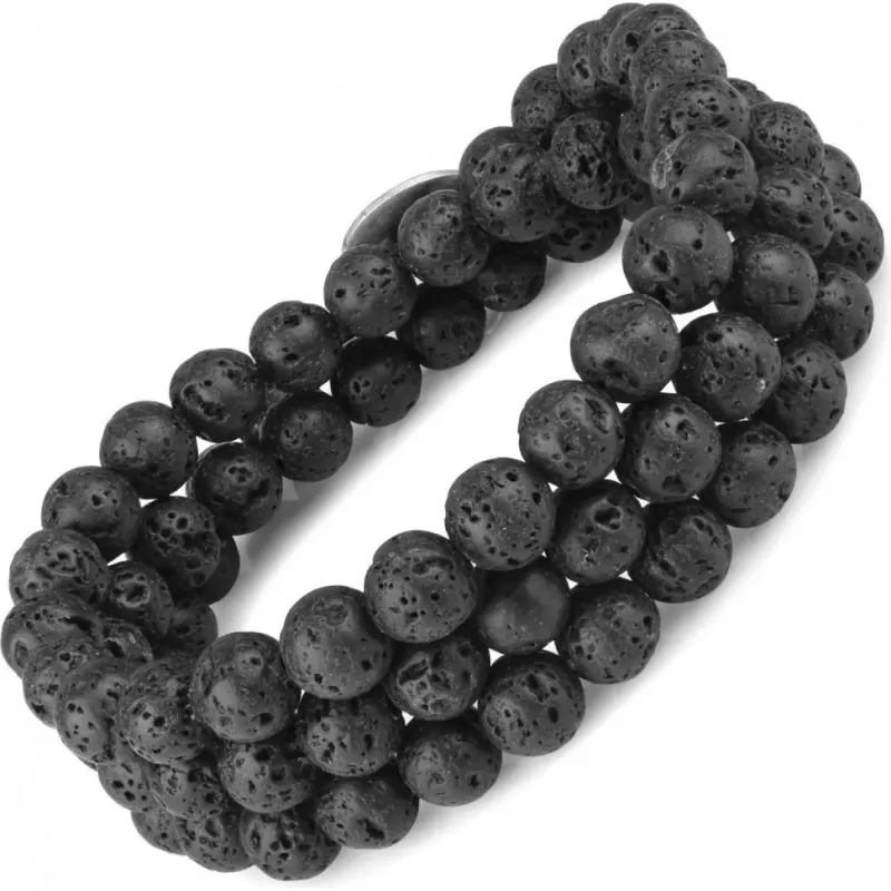 Браслет Everiot Select LNS-8006 из лавы (базальта)