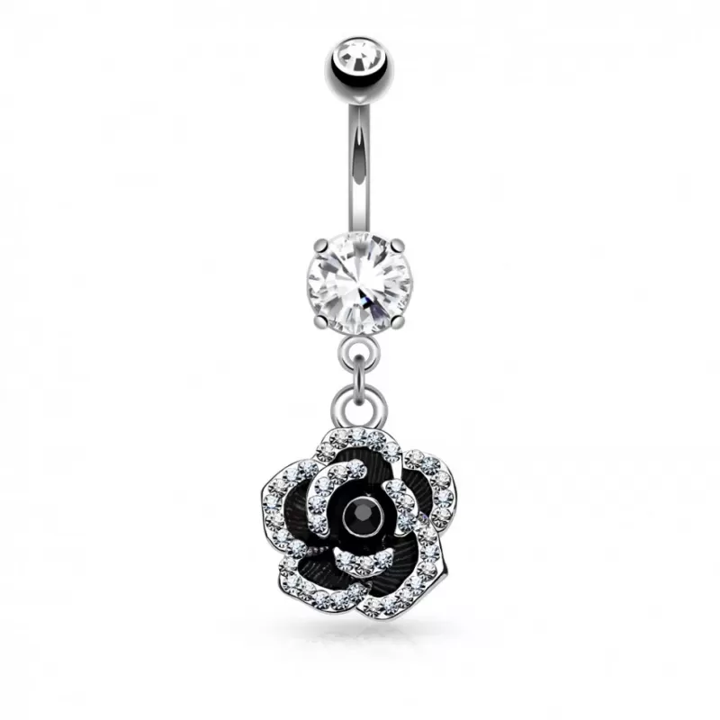 Украшение для пирсинга пупка PiercedFish N16083-1 в форме цветка