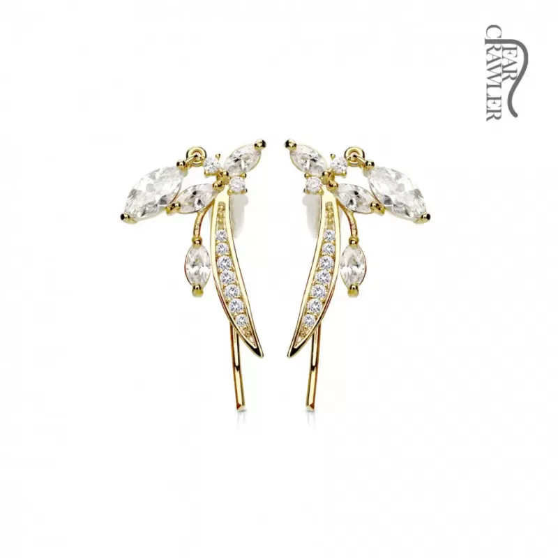 Серьги-зажимы TATIC EL-21 с фианитами