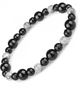 Браслет на резинке Everiot Select LNS-0210 из агата и яшмы