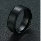 Кольцо из стали TATIC RSS-4512 с матовой поверхностью, черное