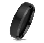 Кольцо из стали TATIC RSS-4512 с матовой поверхностью, черное