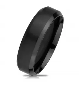 Кольцо из стали TATIC RSS-4512 с матовой поверхностью, черное