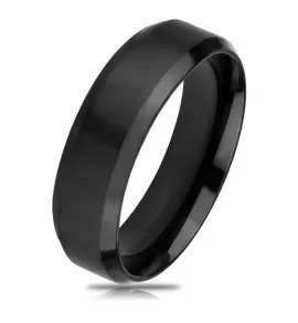 Кольцо из стали TATIC RSS-4512 с матовой поверхностью, черное