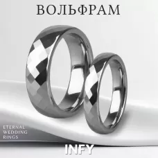 Кольцо из карбида вольфрама INFY R-TG-0011 с гранями