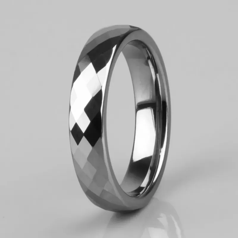 Кольцо из карбида вольфрама INFY R-TG-0011 с гранями