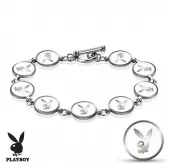 Браслет Playboy PBSB-011WH из стали с фианитами