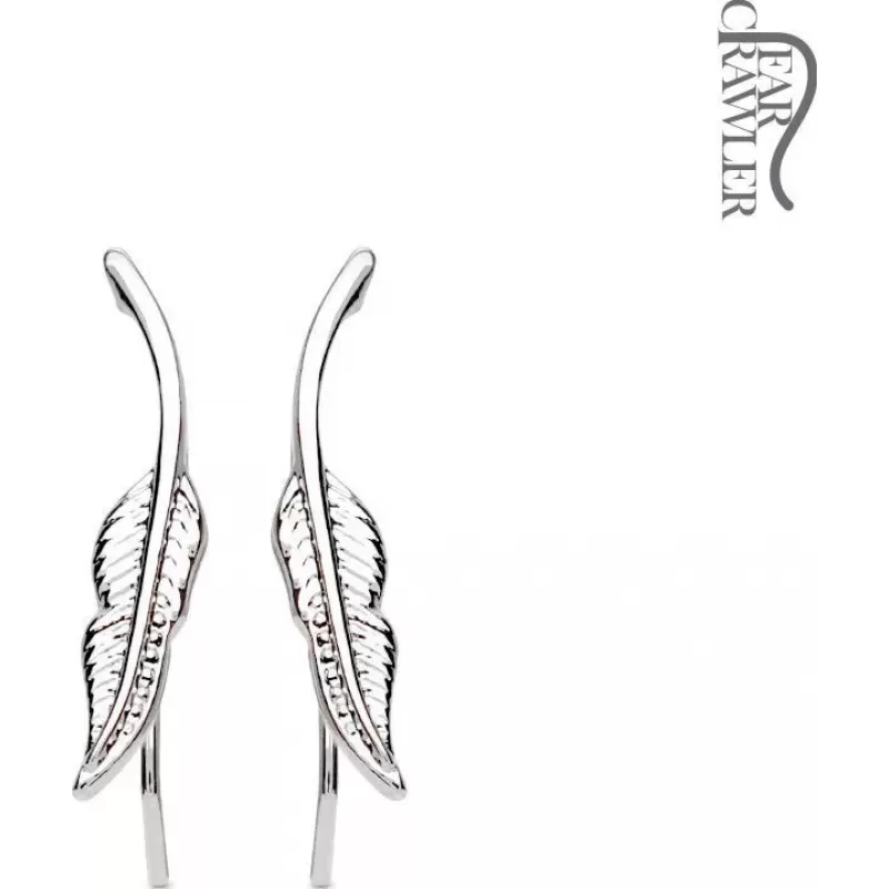 Серьги вдоль мочки TATIC EL-25 в форме листиков
