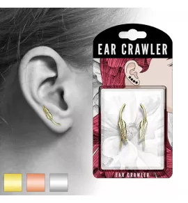 Серьги вдоль мочки TATIC EL-25 в форме листиков