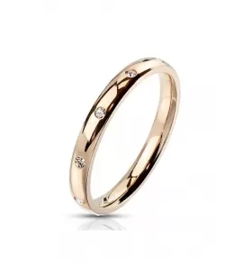Женское кольцо из стали TATIC RSS-6823 с фианитами