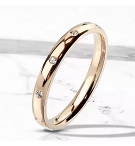 Женское кольцо из стали TATIC RSS-6823 с фианитами