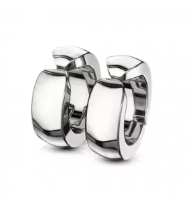 Круглые серьги клипсы из нержавеющей стали TATIC SFE-13521, сережки-кольца (конго)