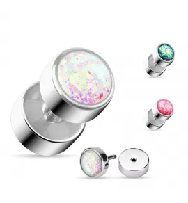 Серьга PiercedFish PSFX-82 с блестками (имитация плага)