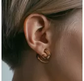 Деревянная растяжка тоннелей в уши Piercedfish TSM07 в форме спирали (улитка)