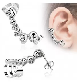 Кафф из стали TATIC EC-13285 с черепами