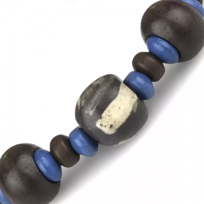 Браслет с бусинами из кости Everiot VD-MJ-1812 сине-черный