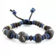 Браслет с бусинами из кости Everiot VD-MJ-1812 сине-черный