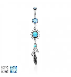 Серьга-банан для пирсинга пупка PiercedFish NSQ-5022