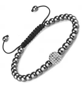 Женский браслет Everiot Select LNS-2294 Шамбала из гематита с фианитами