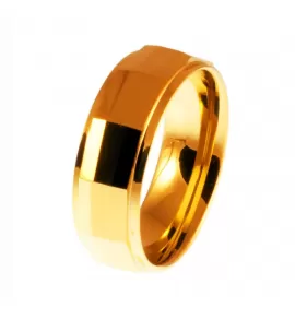 Кольцо из вольфрама Lonti LR-TU-018028 с золотистым напылением