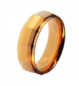 Кольцо из вольфрама Lonti LR-TU-018028 с золотистым напылением