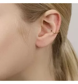 Желтое кольцо кликер из стали PiercedFish PC3-GD серьга для пирсинга септума, трагуса и хеликса, брови, губ, сосков, пупка (от 6 мм до 12 мм)