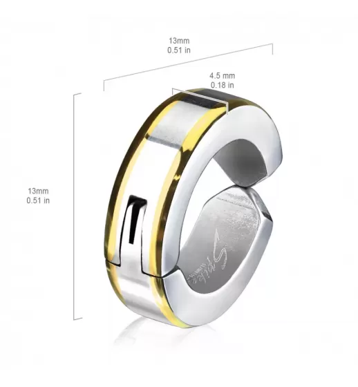 Клипсы TATIC SFE-13526 из стали с цветной полосой