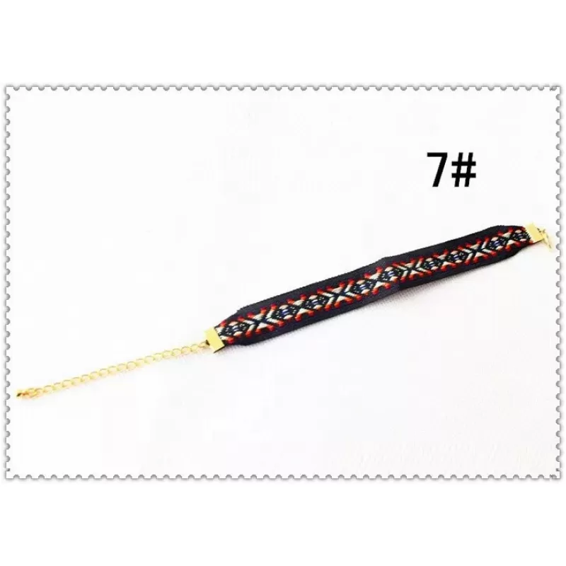 Плетеный браслет фенечка ALBR-3098 с орнаментом