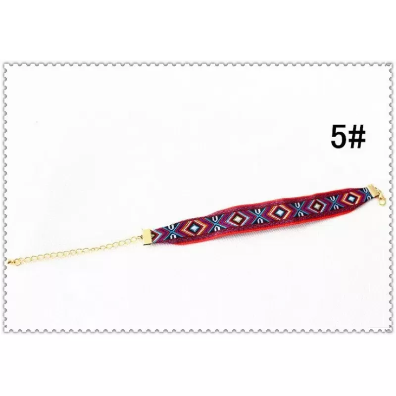 Плетеный браслет фенечка ALBR-3098 с орнаментом