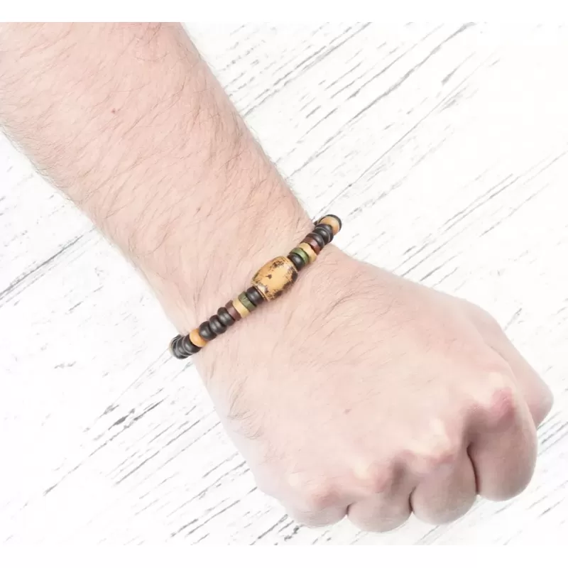 Браслет Everiot VD-MJ-1810 оранжево-коричневый