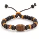 Браслет Everiot VD-MJ-1810 оранжево-коричневый