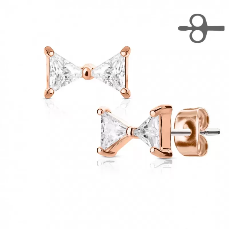 Серьги-гвоздики TATIC EA-002-RDC позолоченные