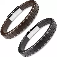 Кожаный браслет мужской Everiot BC-MJ-781 с оригинальным плетением