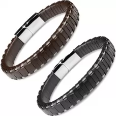 Кожаный браслет мужской Everiot BC-MJ-781 с оригинальным плетением