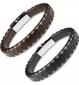 Кожаный браслет мужской Everiot BC-MJ-781 с оригинальным плетением