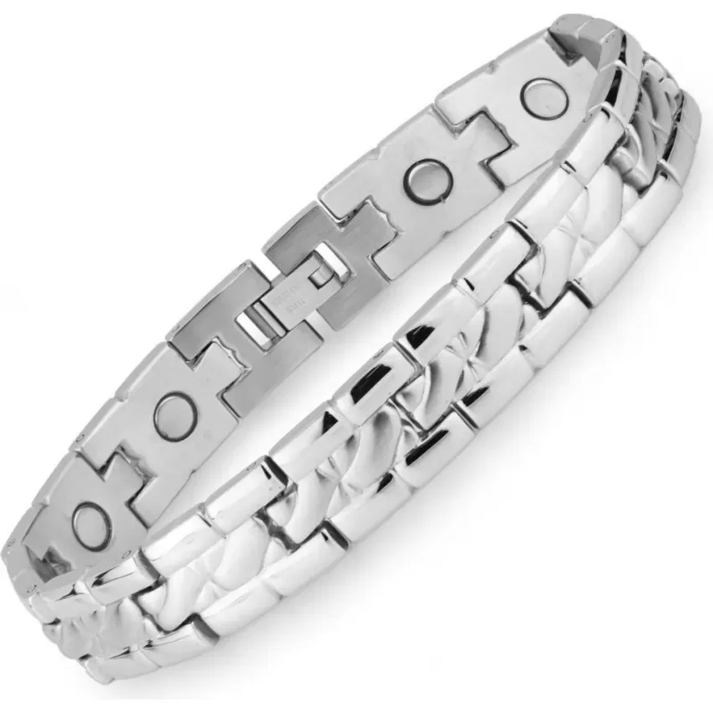 Магнитный браслет мужской Magnetana KBM-221103 из нержавеющей стали