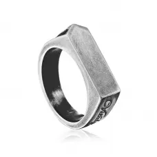Мужской перстень-печатка из стали EVERIOT --SR-BR-537-N c надписью